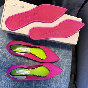 EUC Berry Rothy’s The Point (original style) size 10